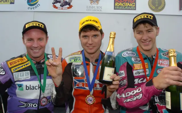 Ulster Grand Prix podium