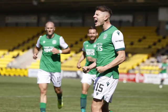 Kevin Nisbet completed his hat-trick from the penalty spot