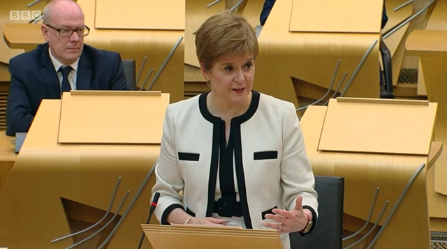 Sturgeon giving statement