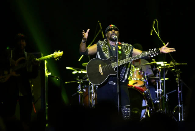 Toots Hibbert and his group Toots and the Maytals perform in Singapore in 2019