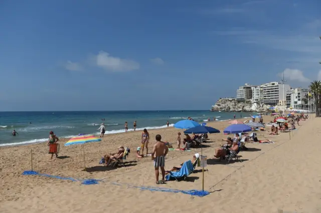 Beach in Benidorm after lockdown (June 2020)