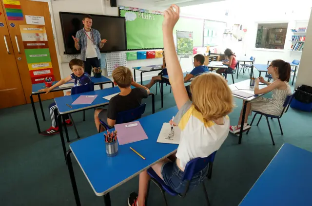 A class at Watlington Primary School, Oxfordshire