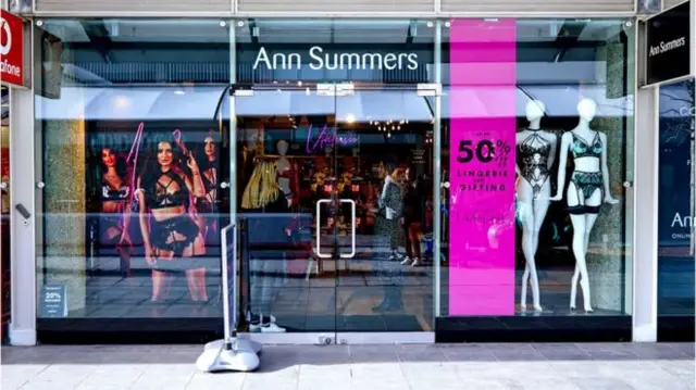 The outside of an Ann Summers store