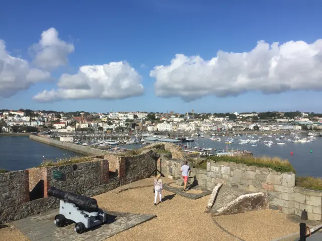 Planes and St. Peter port