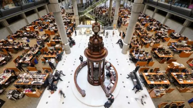 Lloyds of London's main hall