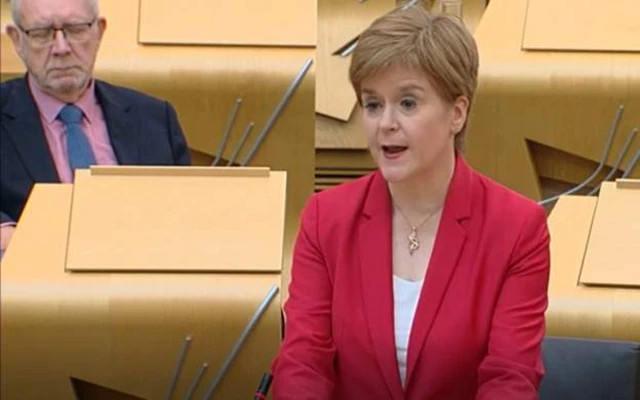 Nicola Sturgeon at her daily briefing