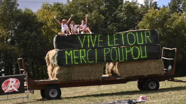 Fans at the Tour de France