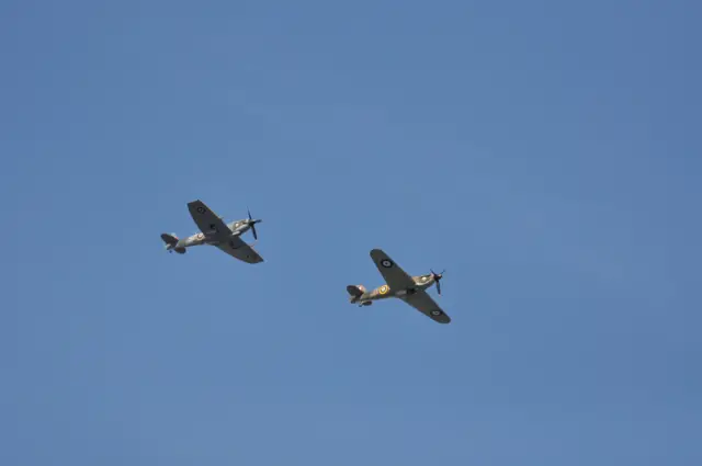 Spitfire and Hurricane