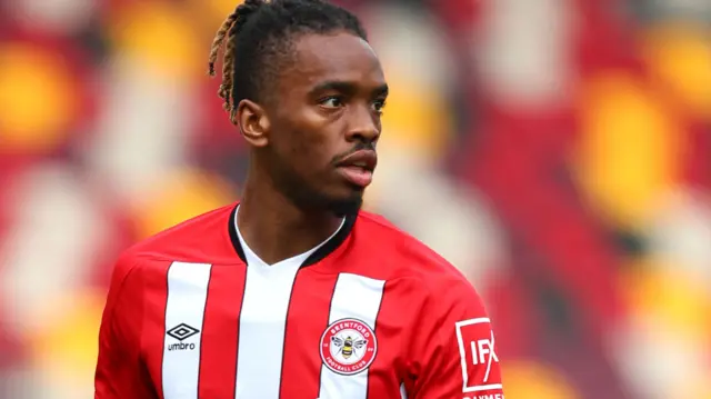 Ivan Toney in action for Brentford