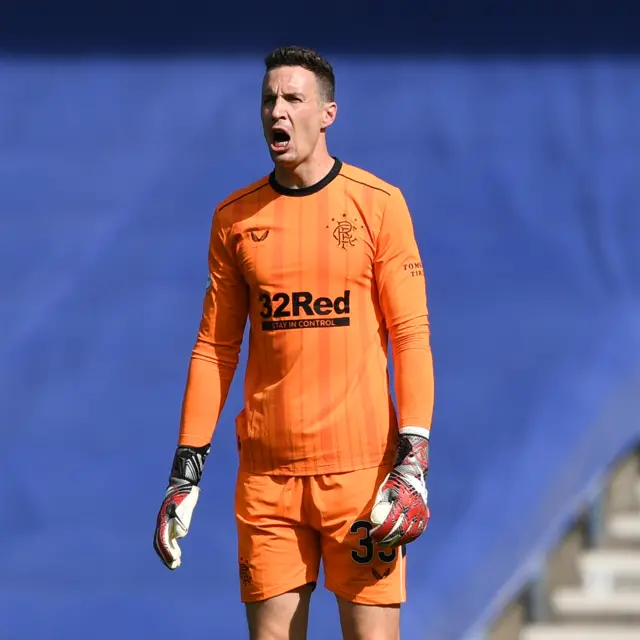 Rangers goalkeeper Jon McLaughlin