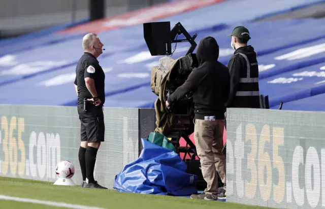 Jon Moss looks at the VAR screen