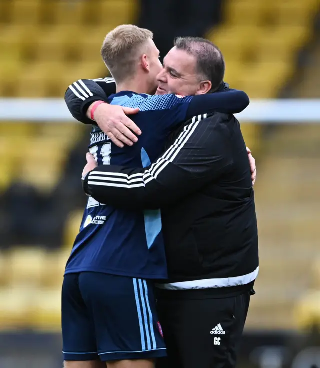 Kyle Munro celebrates his late winner