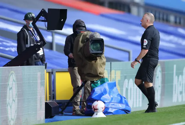 Jon Moss looks at the VAR screen