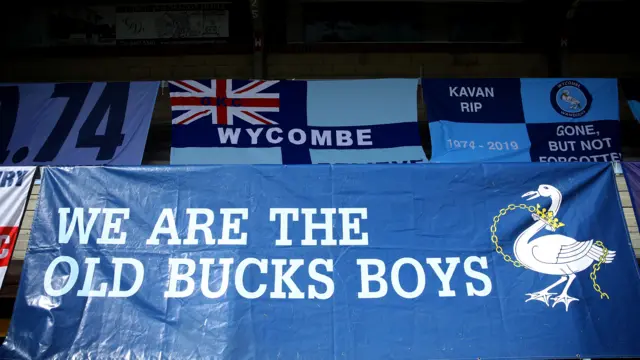 Flags at Wycombe Wanderers