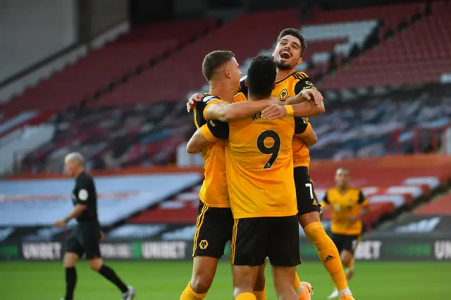 Wolves celebrate