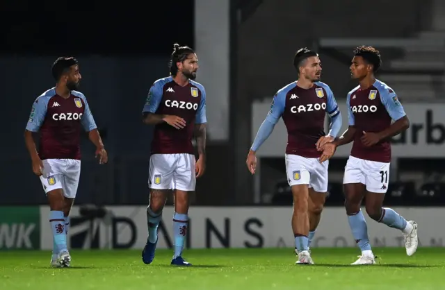 Ollie Watkins celebrates