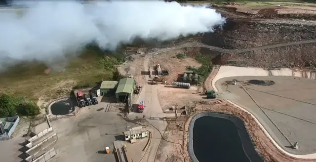 Recycling Plant fire