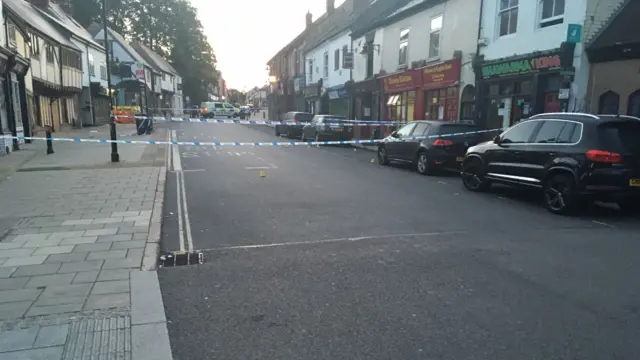 Police tape across Far Gosford Street