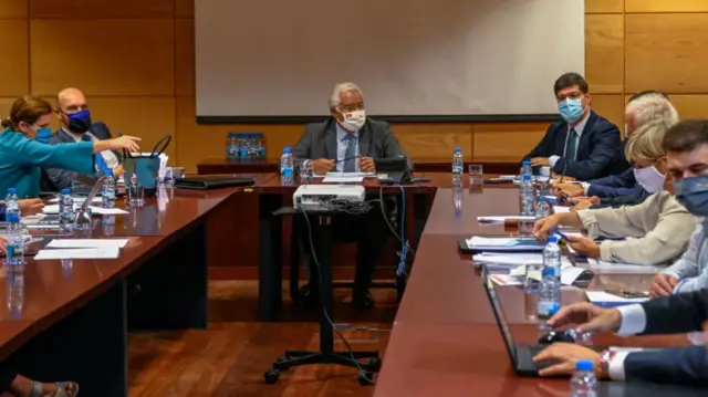 António Costa chairs Covid-19 meeting. 18 Sept 2020