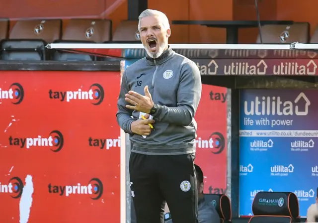 St Mirren manager Jim Goodwin