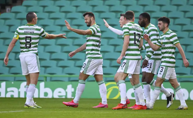 Celtic were 3-2 winners at home to Livingston