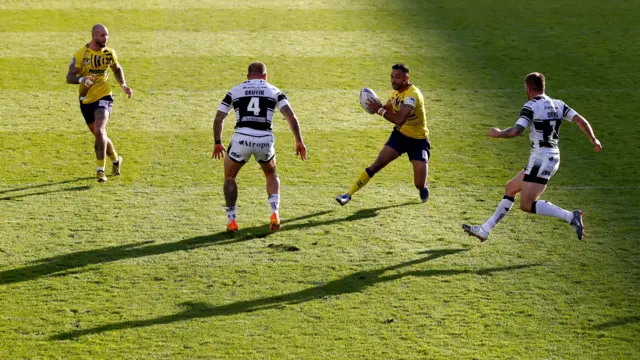 Wigan Warriors' Bevan French in action