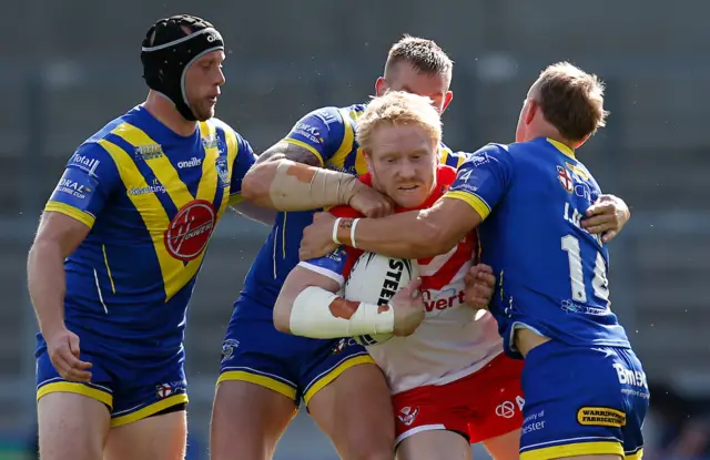 St Helens' James Graham in action