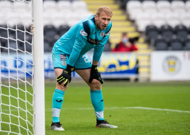 Zdenek Zlamal was hastily signed on loan after St Mirren lost all of their goalkeepers to Covid-19 regulations