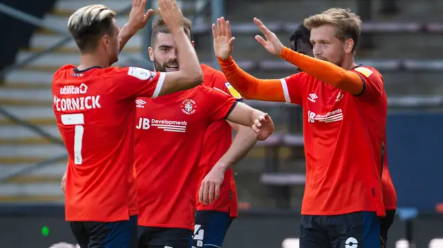 Luton celebrate