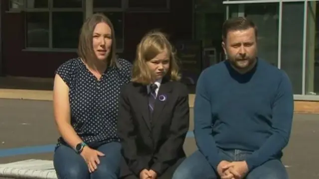 David with his daughter Amy and her mother