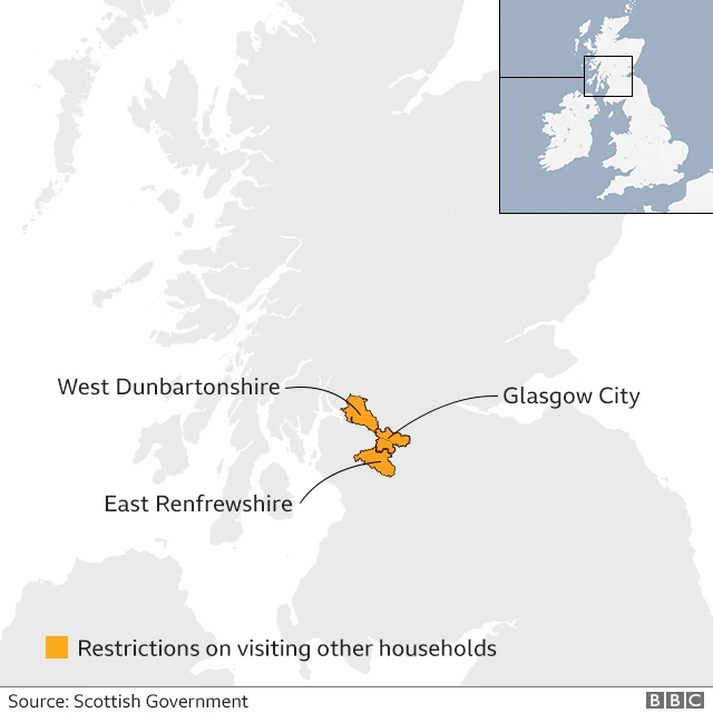 Scottish government Glasgow area restrictions