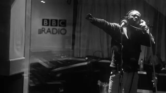 George the Poet performs at the BBC
