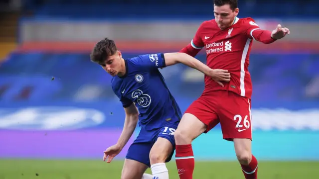 Andrew Robertson and Mason Mount