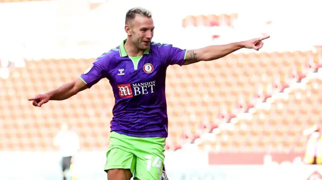 Andreas Weimann celebrates