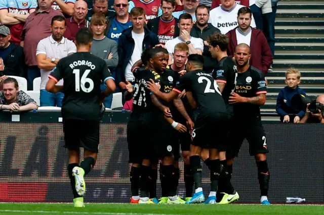 Man City celebrate