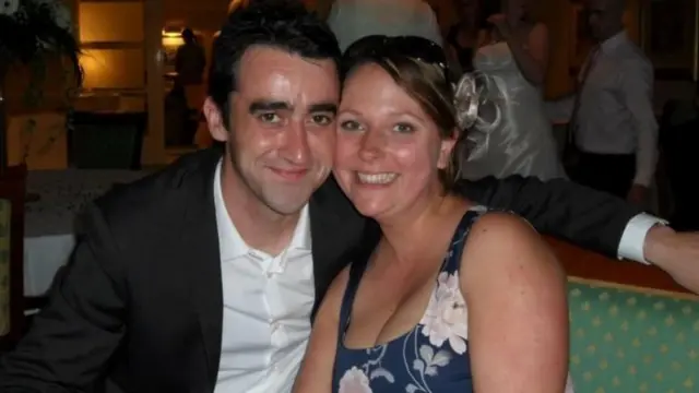 Michelle McDaid, pictured with husband Kieron