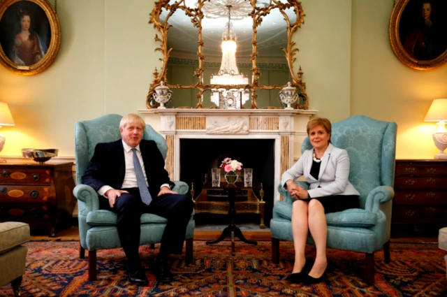 Boris Johnson and Nicola Sturgeon