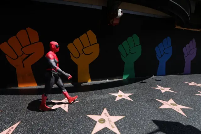 Deserted Hollywood Walk of Fame