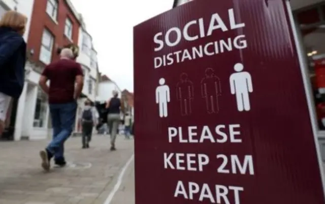 Social distancing sign