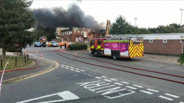 Fire in Nottingham