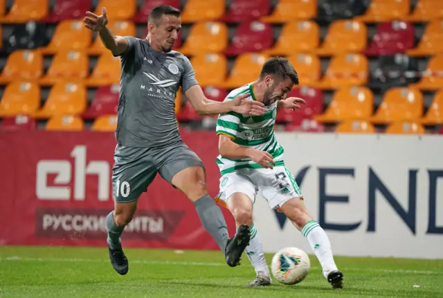 Greg Taylor in action for Celtic