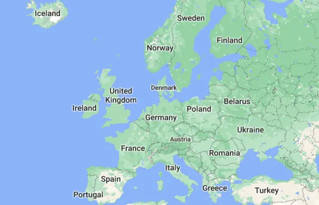 Map of Europe