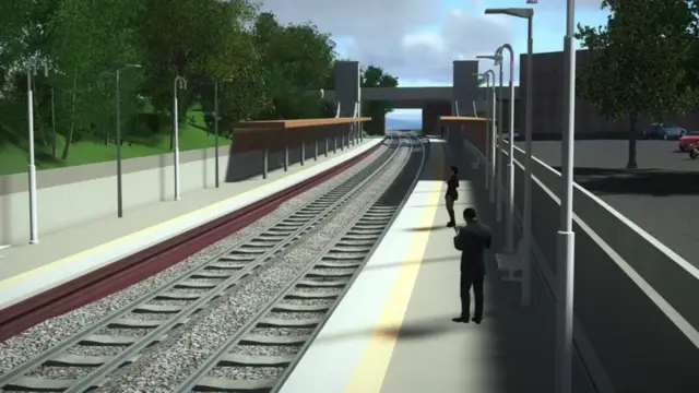 Artist's impression of Kings Heath station