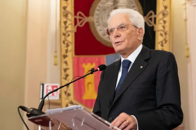 Italian President Sergio Mattarella