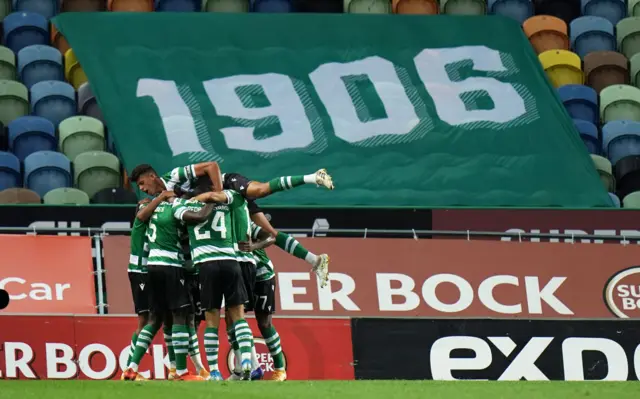 Sporting celebrate