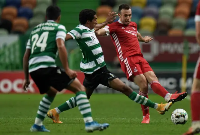 Andrew Considine in action for Aberdeen