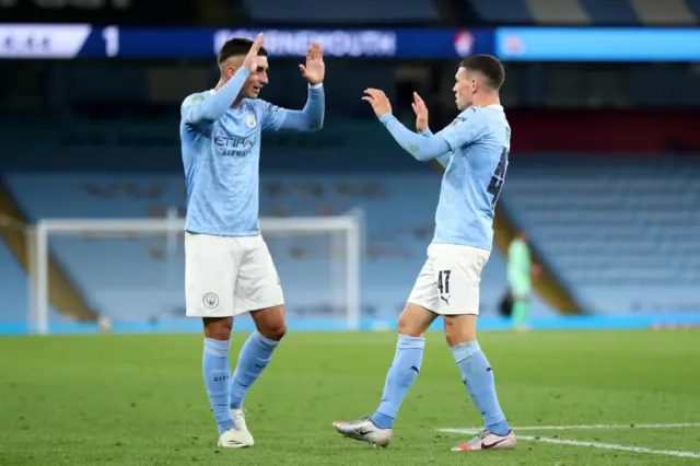 Foden celebrates