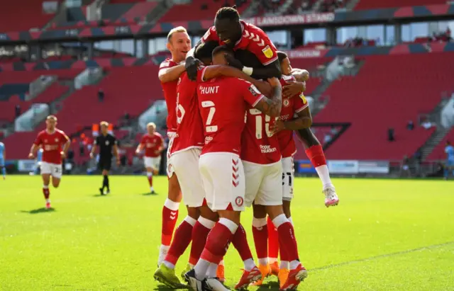 City players celebrate