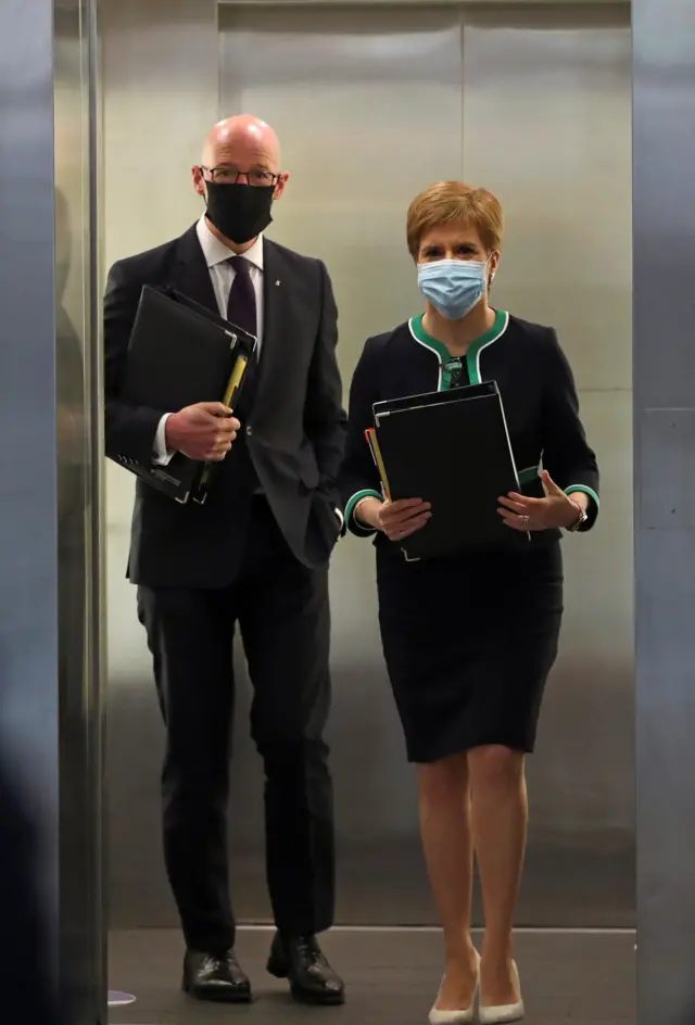 John Swinney and Nicola Sturgeon