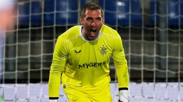 Rangers goalkeeper Allan McGregor